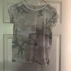 Free people camo shirt